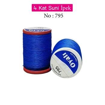Oyalı 4 Kat Suni İpek İplik İğne Oyası Boncuk İpi Tığ Oyası No:795