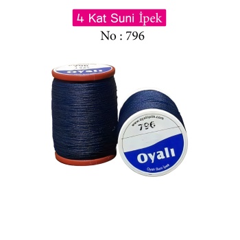 Oyalı 4 Kat Suni İpek İplik İğne Oyası Boncuk İpi Tığ Oyası No:796