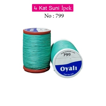 Oyalı 4 Kat Suni İpek İplik İğne Oyası Boncuk İpi Tığ Oyası No:799