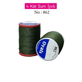 Oyalı 4 Kat Suni İpek İplik İğne Oyası Boncuk İpi Tığ Oyası No:862
