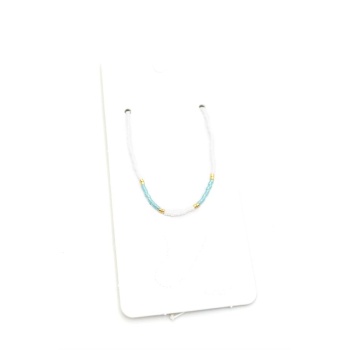 Kum Boncuk Halhal - Beyaz