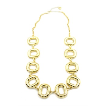 Metal Şekilli Kolye - Altın