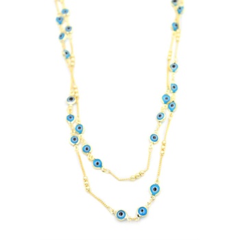 Nazar Kolye - 90 cm - Mavi