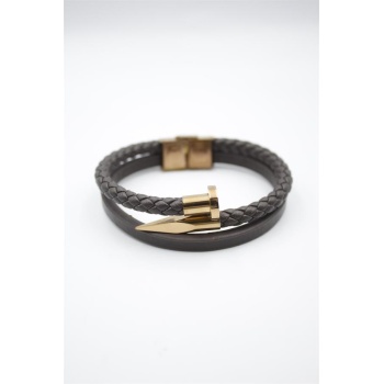 Deri Çivi Bileklik - Rose