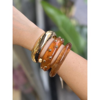 3lü Set Bilezik - Turuncu