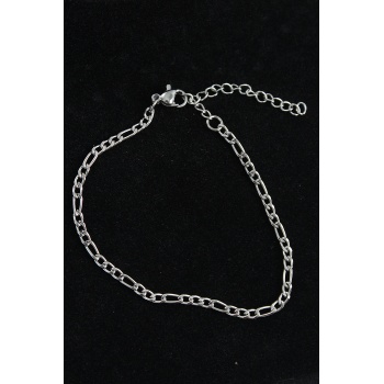 316L Çelik Figaro Model Gümüş Renk Erkek Bileklik - Lisinya
