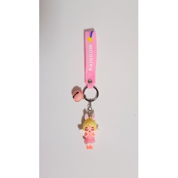 Anahtarlık Pembe Tavşan Kulaklı Melek