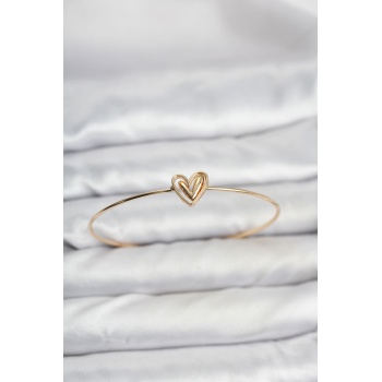 Kalp Model Gold Renk Bileklik - Lisinya