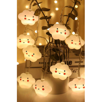 Bulut Şeklinde Led Şerit Lamba 12 Adet ( Lisinya )