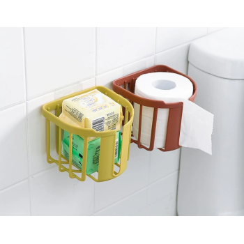 Yapışkanlı Çok Fonksiyonlu Banyo Organizeri Beyaz ( Lisinya )