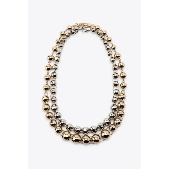 2li Kombine Toplu Zincir Kolye - ÇOK RENKLİ