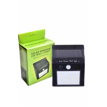 Bahçe Aydınlatma Sensörlü Güneş Enerjili Duvar Lambası 40 Led Işık ( Lisinya )