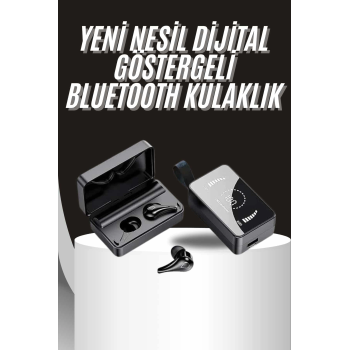 Tws Bluetooth Kulaklık Aynalı Kulaklık Dijital Göstergeli Dokunmatik Kontrol ( Lisinya )