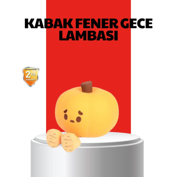 Pumpkin Led Night Light Dokunmatik Şarjlı Silikon Gece Lambası ( Lisinya )