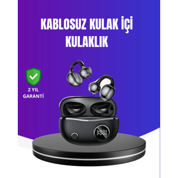Ergonomik Klipsli Kablosuz Kulaklık – 30 Saat Pil Ve Dokunmatik Kontrol Özelliği ( Lisinya )