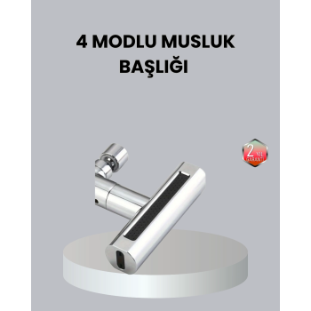 Abs Pirinç Alaşımlı Musluk Başlığı 4 Modlu 360° Dönebilen Ve Ekonomik ( Lisinya )
