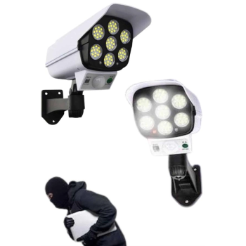 Solar Bahçe Aydınlatması Hareket Sensörlü Uzaktan Kumandalı Kamera Görünümlü ( Lisinya )