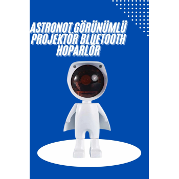 Astronot Işık Projektörü Gökkuşağı Projeksiyon Gece Lambası Hediyelik ( Lisinya )