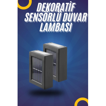 Yeni Model Solar Çift Taraflı Duvar Lambası Dekoratif Duvar Lambası ( Lisinya )
