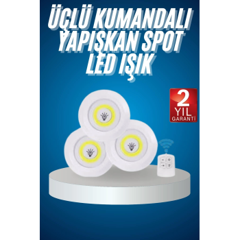 Kablosuz Pilli Işıldak  Masa Lambası Mutfak Tezgah Altı Banyo Dolabı Dolap İçi ( Lisinya )