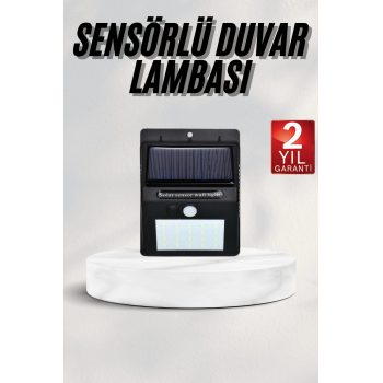 Bahçe Aydınlatması Güneş Enerjili Led Işık Lamba Sensörlü Dekoratif ( Lisinya )
