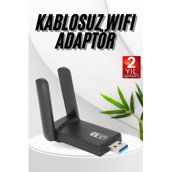 Kablosuz Adaptörü Bt5.0 Kablosuz 2si Bir Arada Çift Bantlı Çift Anten ( Lisinya )