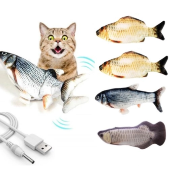 Hareketli Balık Kedi Oyuncağı Şarjlı ( Lisinya )