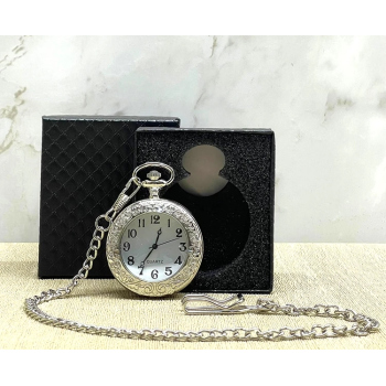 Özel Kutulu Gümüş Köstekli Saat Alk4686 - Lisinya