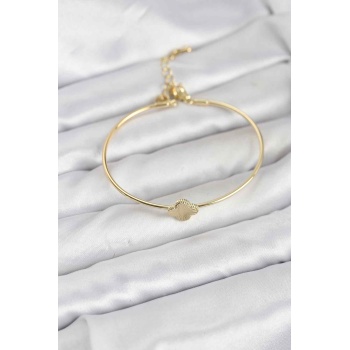 Yonca Model Gold Renk Kadın Bileklik - Lisinya