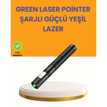 5000mw Yeşil Lazer Pointer Profesyonel Uzun Menzilli ( Lisinya )