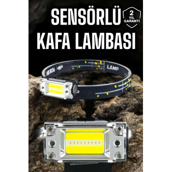 Kafa Lambası Led Fener Pratik Taşınabilir Ayarlanabilir Usb Şarjlı ( Lisinya )