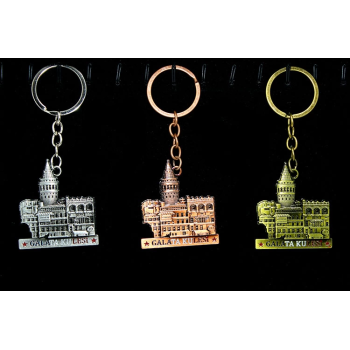Metal Galata Kulesi Anahtarlık Alk2214 -