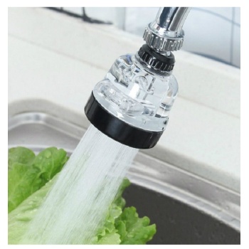 Su Tasarruflu 3 Fonksiyonlu Oynar Musluk Başlığı - Şeffaf -