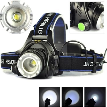 Led Kafa Feneri 2000lm Xm-l T6 2000 Lumens 3 Modlu -