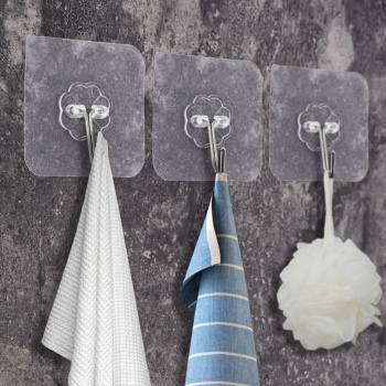 Ultra Güçlü Yapışkanlı 5li Şeffaf Askı -