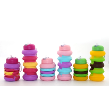 Katlanabilir Portatif Silikon Su Şişesi 500 Ml Alk3138 -