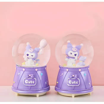 Kuromi Işıklı Müzikli Kar Küresi Orta Boy Alk3118 -