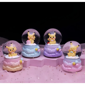 Pokemon Işıklı Kar Küresi 9 Cm Alk3399 -