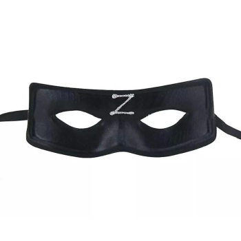 Zorro Maskesi Arkadan Lastikli Z Baskılı -