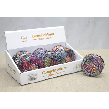 Taşlı Yuvarlak El Aynası Kalın Alk3751 -