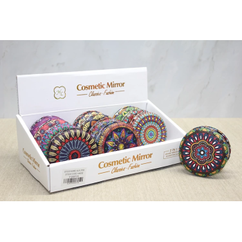 Taşlı Yuvarlak El Aynası Kalın Alk3755 -