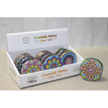 Taşlı El Aynası Yuvarlak İnce Alk3756 -