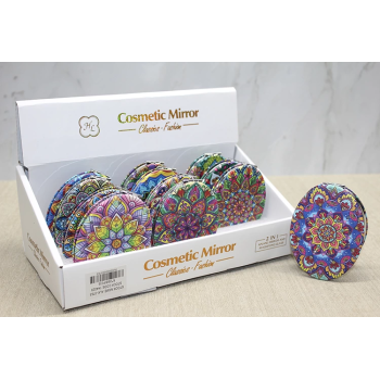 Taşlı El Aynası Oval İnce Alk3763 -