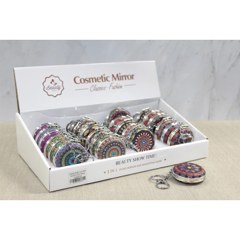 Taşlı El Aynası Anahtarlık Alk3769 -