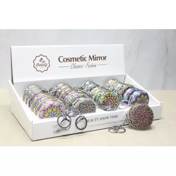 Taşlı El Aynası Anahtarlık Alk3771