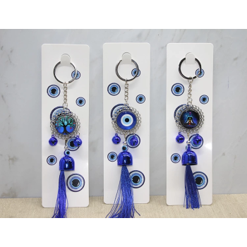 Metal Nazar Boncuğu Anahtarlık Alk3496 -