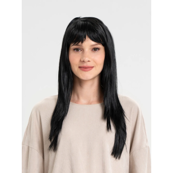 Siyah Renk Uzun Parti Peruğu -