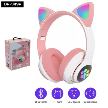 Kedi Figurlu Kulaklık -