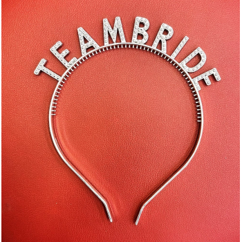 Gümüş Renk Team Bride Taç Plastik – Gelin Ve Nedime Tacı -