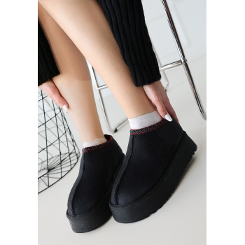 Foyk Siyah Süet Bot -